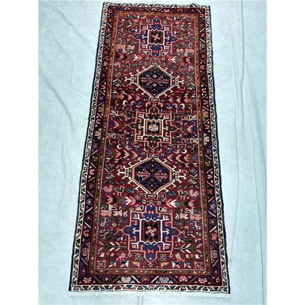 Geometric map Natural color Low pile 100% Authentic Hand Knotted Wool Persian Rug Handmade in Iran (