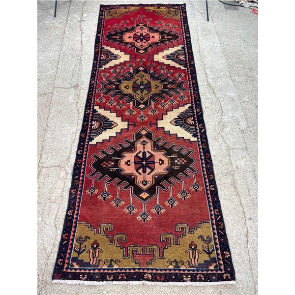 Sheepwool Vegetables dye Low pile 100% Authentic Hand Knotted Wool Persian Rug Handmade in Iran (9.7