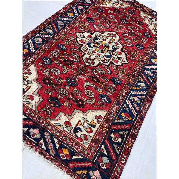 Geometric map Natural color Sheepwool Low pile 100% Authentic Hand Knotted Wool Persian Rug Handmade