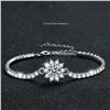 Image 1 : 1 CT. MOISSANITE BRACELET IN STERLING SILVER - D WHITE COLOR, VVS (EYE CLEAN) CLARITY - APPRAISED RE