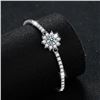 Image 2 : 1 CT. MOISSANITE BRACELET IN STERLING SILVER - D WHITE COLOR, VVS (EYE CLEAN) CLARITY - APPRAISED RE