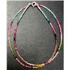 Image 1 : SILVER(2.93g), TOUMALINE NECKLACE 16", retail value $360