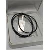 Image 2 : 10K(3.39g), LAB DIAMOND (0.55ct), NATURAL BLACK DIAMOND (15ct)NECKLACE 16", appraised/retail value $