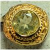 Image 2 : SILVER(9.85g), LEMON QUARTZ (3.65ct)RING, size , appraised/retail value $500