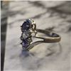 Image 3 : Bypass-Style Cluster Bicolor Ring - Size 7.5
