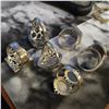 Image 3 : 6 New Polished Natural Gemstones in Silver Settings