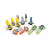 Image 1 : 9-pcs Mixed Lot of Mini-colored Glass Screen Bong Bowls