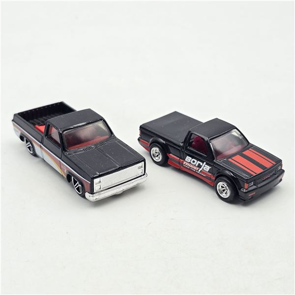 Pair of Hotwheel Chevy trucks