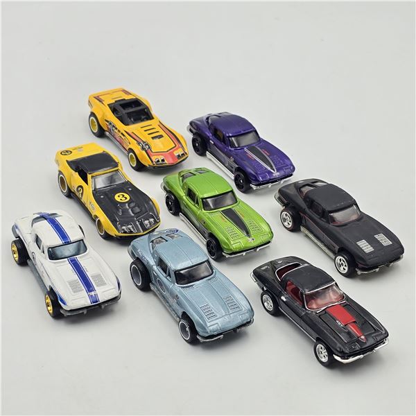 Hot Wheels Premium Corvette lot of 8