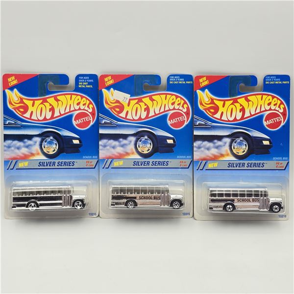 Hot Wheels School Bus lot of 3