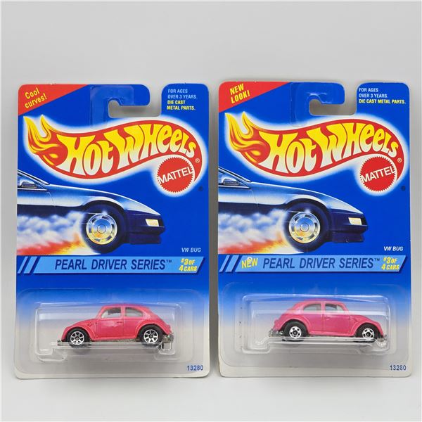 Hot Wheels Pink VW Bug Pair