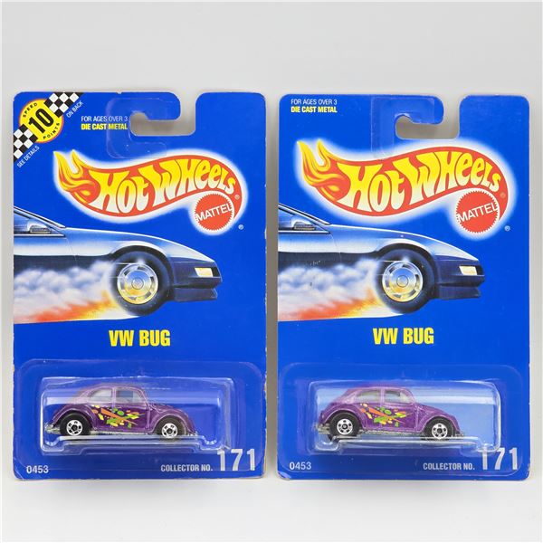 Hot Wheels Purple VW Bug Pair