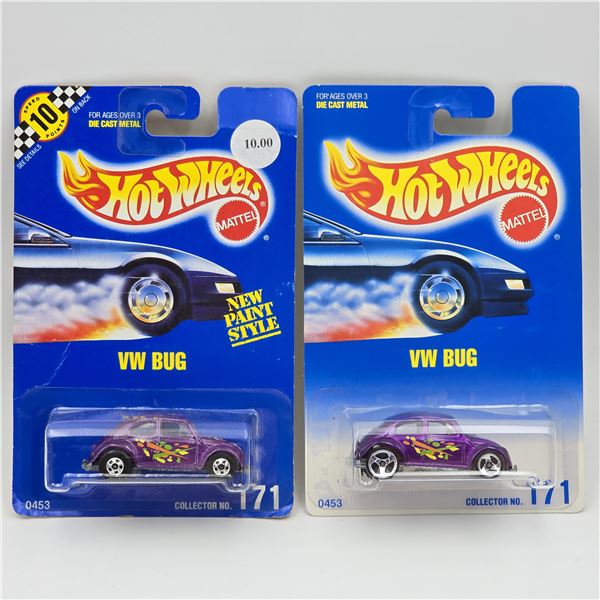 Hot Wheels Purple VW Bug Pair