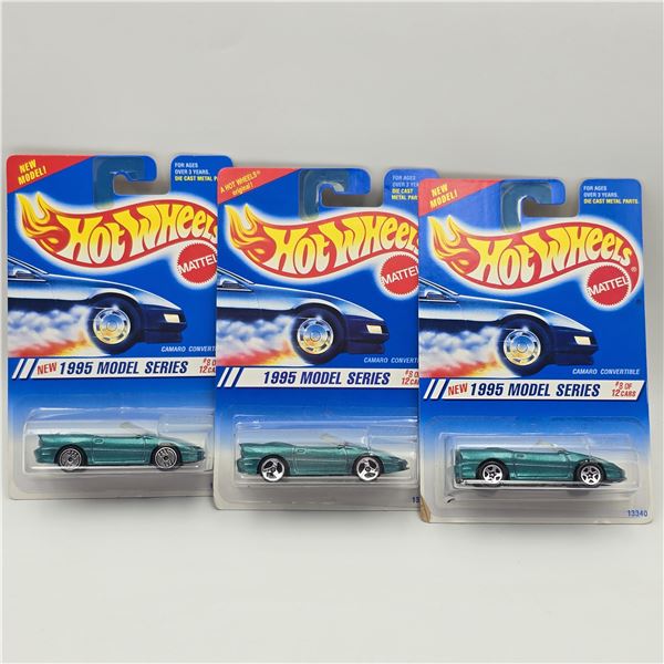 Hot Wheels Camaro Convertible lot of 3