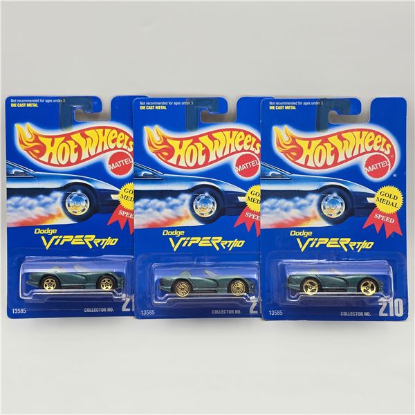 Hot Wheels RT/10 Dodge Viper lot of 3