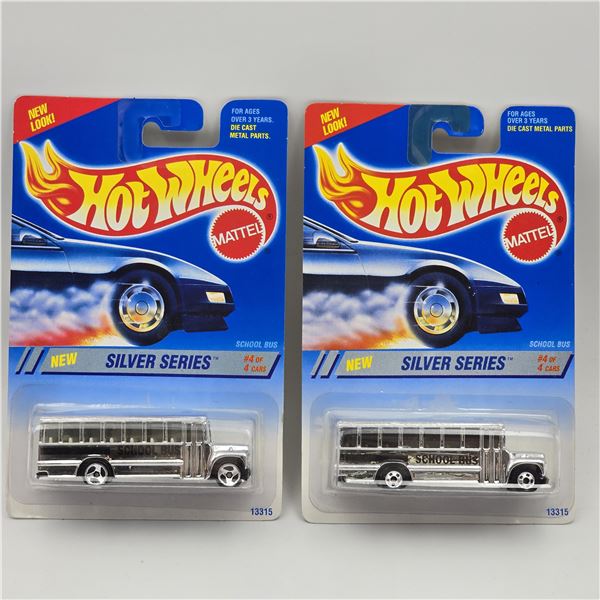 Hot Wheels School Bus Pair