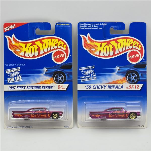 Hot Wheels 59 Chevy Impala Pair