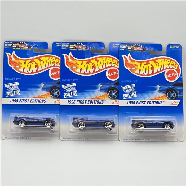 Hot Wheels Jaguar D-Type lot of 3