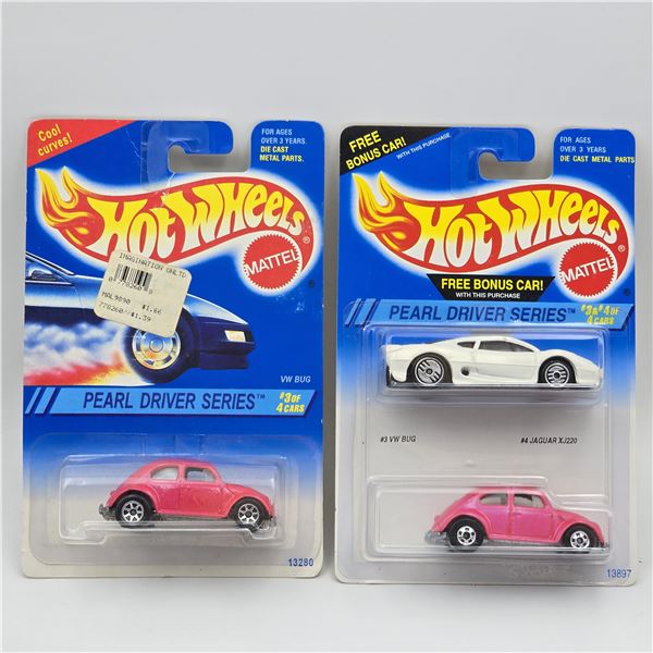Hot Wheels Pink VW Bug Pair
