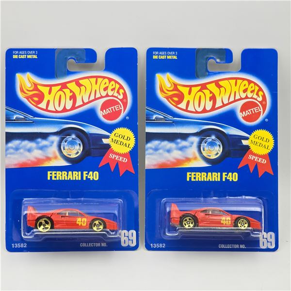 Hot Wheels Ferrari F40 Pair