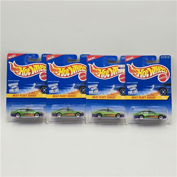 Hot Wheels Police Cruiser lot of 4