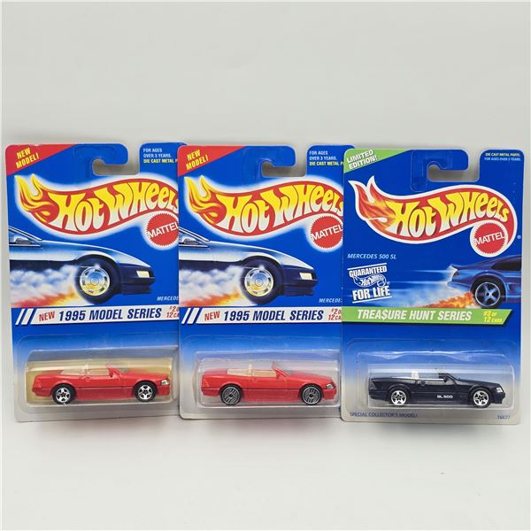 Hot Wheels Mercedes 500SL lot of 3