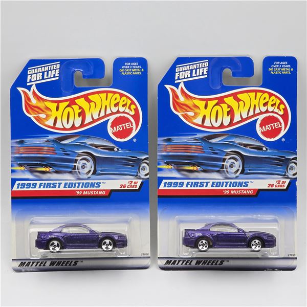 Hot Wheels Purple 99 Mustang Pair