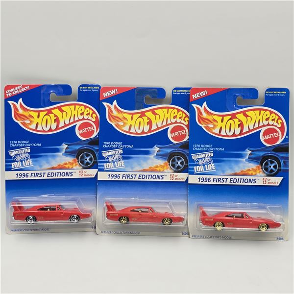 Hot Wheels 70 Dodge Daytona lot of 3