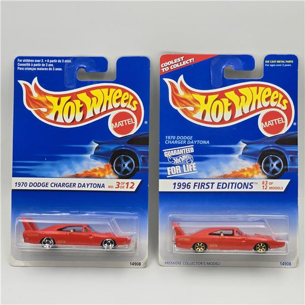 Hot Wheels Red Dodge Daytona Pair