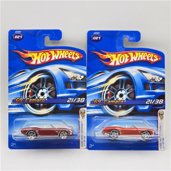 Hot Wheels 69 Camaro Pair