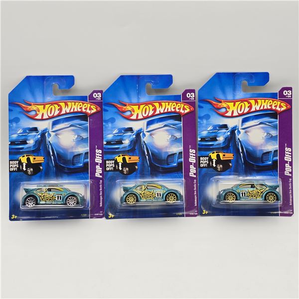 Hot Wheels VW New Beetle lot of 3