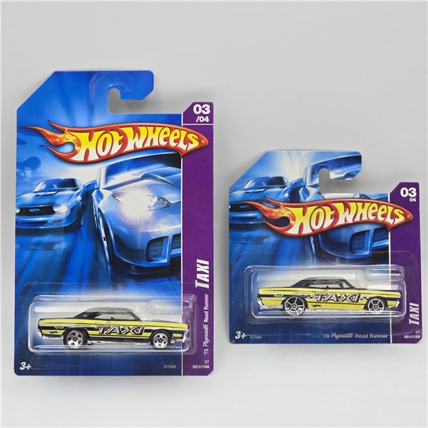 Hot Wheels Plymouth Taxi Pair