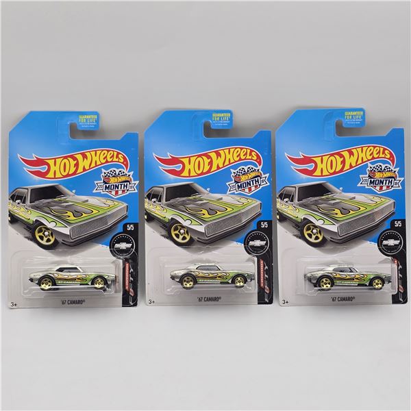 Hot Wheels 67 Camaro lot of 3