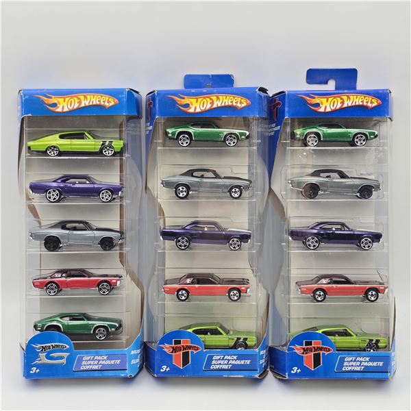 Hot Wheels 5 Pack lot of 3