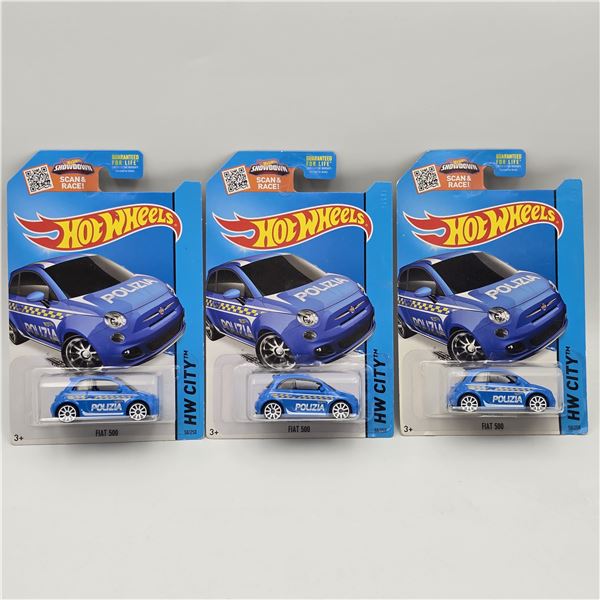 Hot Wheels FIAT 500 lot of 3