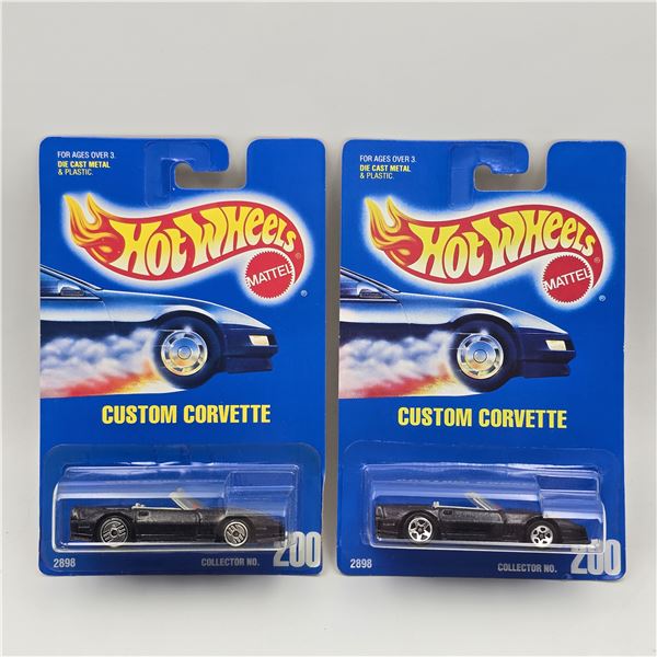 Hot Wheels Custom Corvette Pair