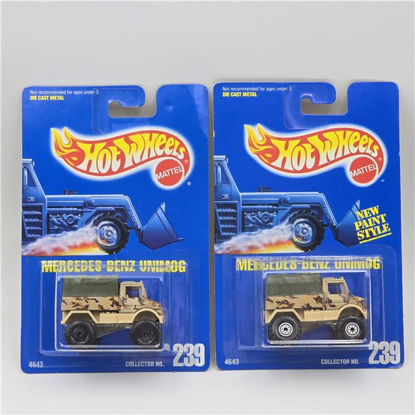 Hot Wheels Unimog Pair