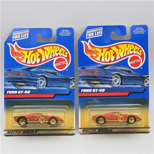 Hot Wheels Ford GT-40 Pair