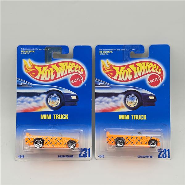 Hot Wheels Mini Truck Pair