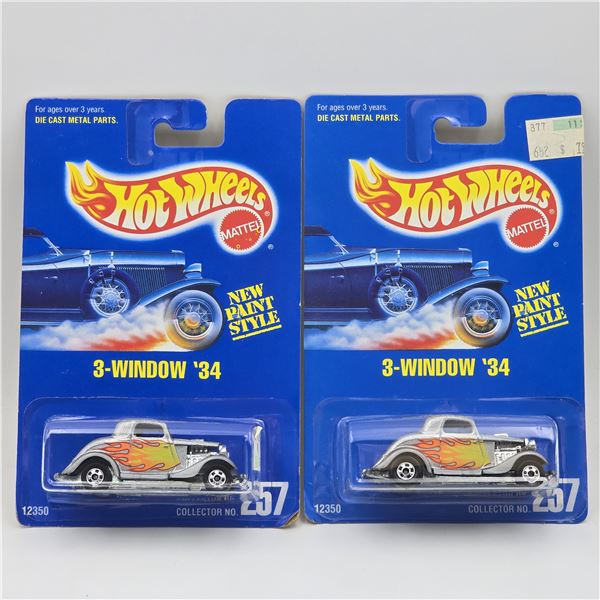 Hot Wheels 3-Window 34 Pair