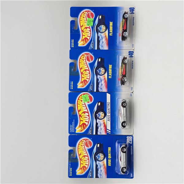 Hot Wheels Quattro & Flashfire lot of 4