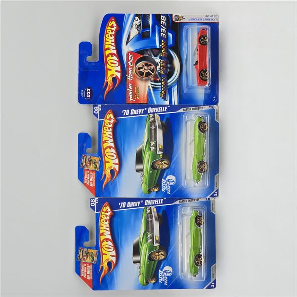 Hot Wheels Faster Than Ever lot of 3
