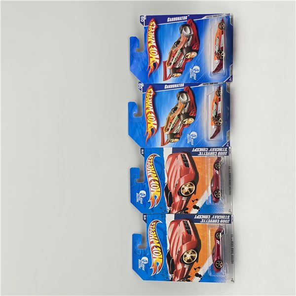 Hot Wheels Faster Than Ever lot of 4