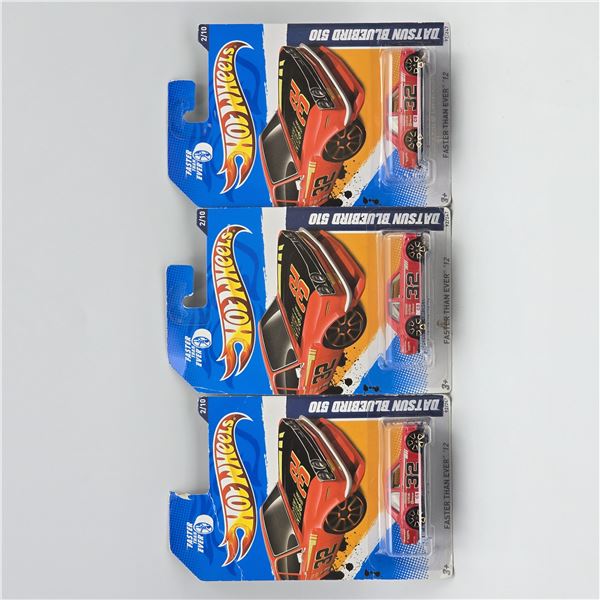 Hot Wheels Bluebird 510 lot of 3