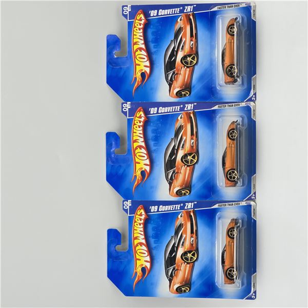 Hot Wheels FTE Corvette ZER1 lot of 3