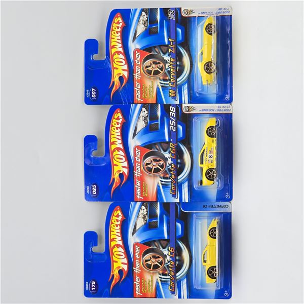 Hot Wheels Corvette lot of 3
