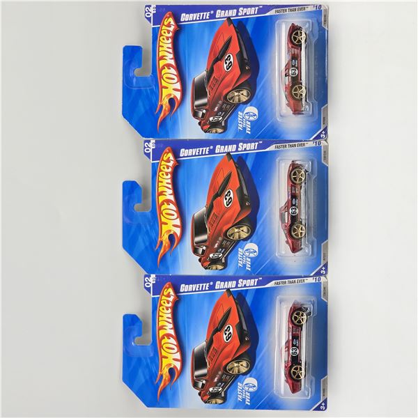 Hot Wheels FTE Corvette lot of 3