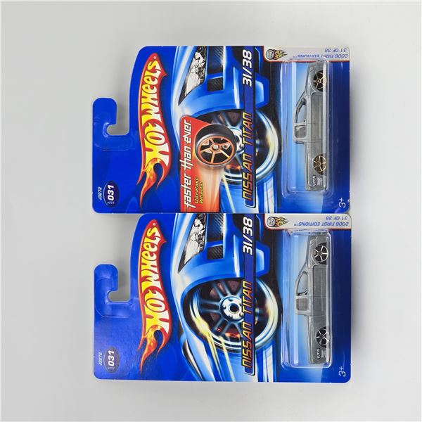 Hot Wheels FTE Nissan Titan Pair