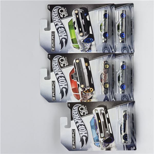 Hot Wheels 50th Zamac Lot of 5