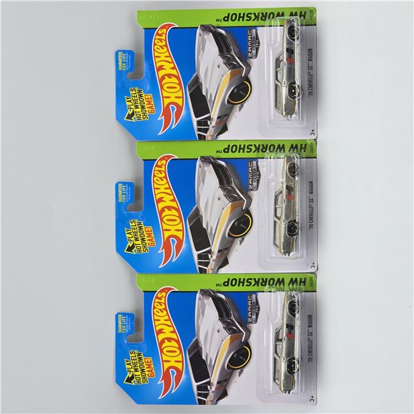 Hot Wheels Chevelle Wagon lot of 3